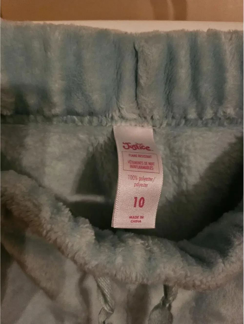 Justice - Girl's pajama Pants - unicorns  - Size 10 - EUC